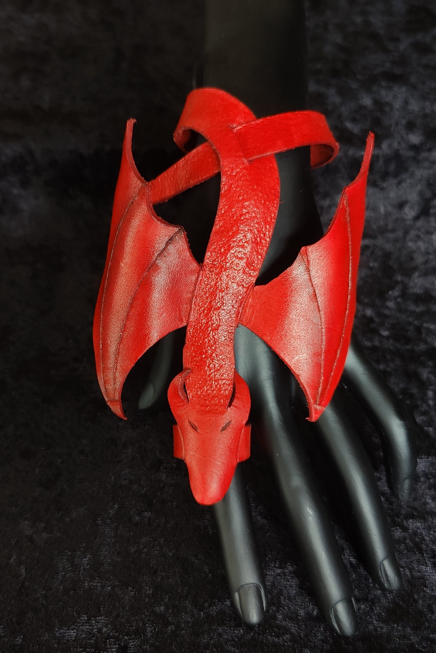 Handmade Leather Dragon Hand Harness