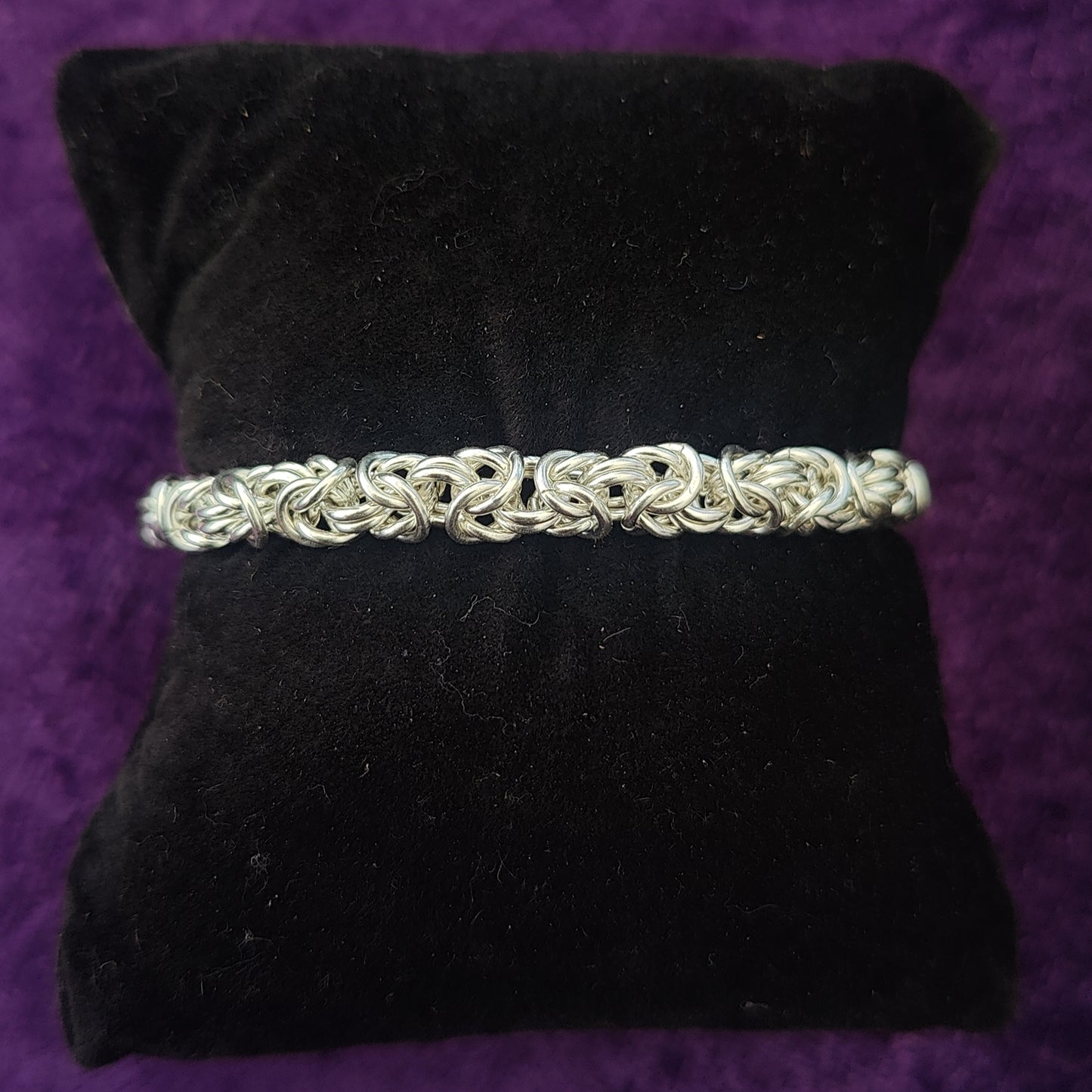 Sterling Silver Byzantine Bracelet