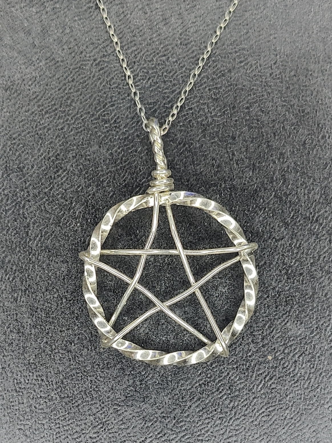 Sterling Silver Twist Pentagram